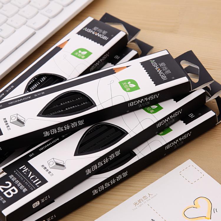 Creative Study Pencil Set: 2B Pencils for Students - Perfect Exam and Gift Choice
