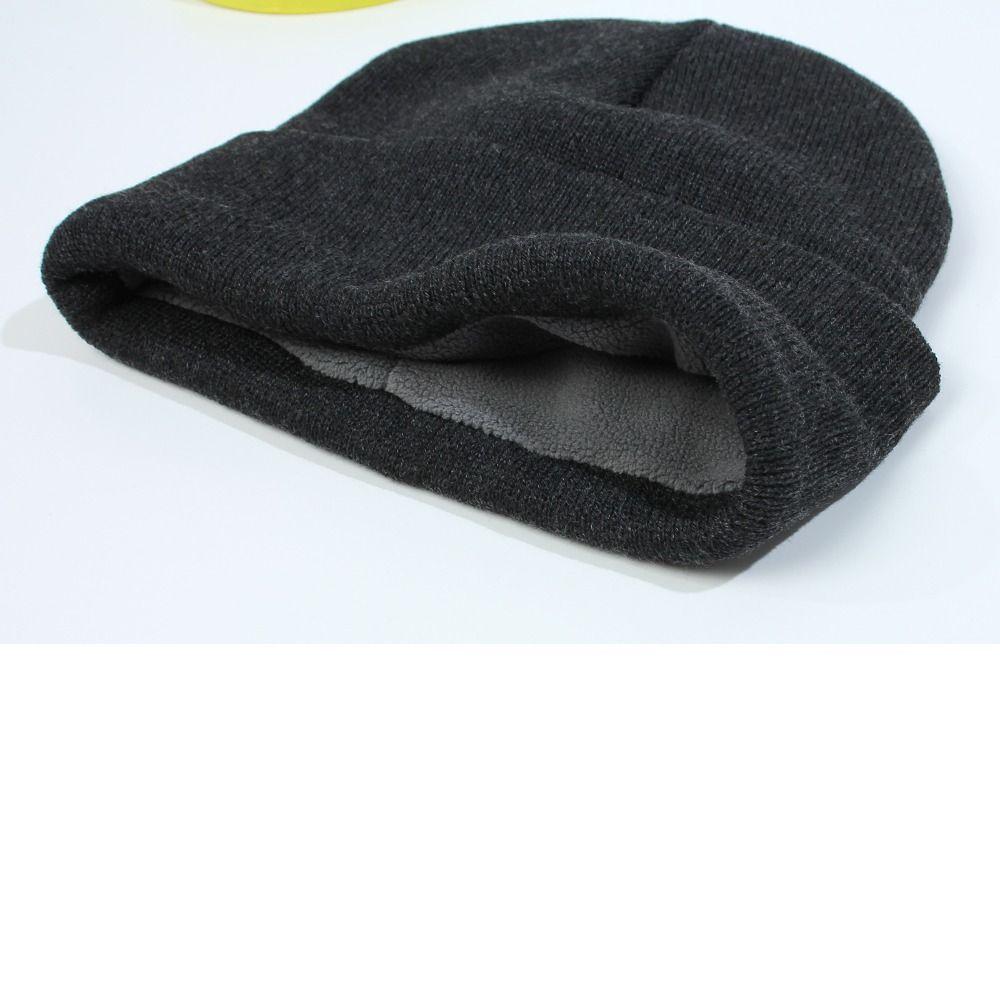 Winter Warm Beanie Hat Fleece Lined Skull Cuff Cap Soft Cuffed Beanie  for Men Women