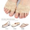 In-Stock Cotton Lace Half-Size Foot Pads: Anti-Wear, Anti-Slip, Pressure Relief, Invisible Split-Toe for High Heel Comfort.