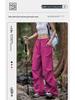 Women's Rose Red Quick-Dry Summer Windbreaker Hiking Pants - Lightweight, American-Style, Ideal for Outdoor Activities.