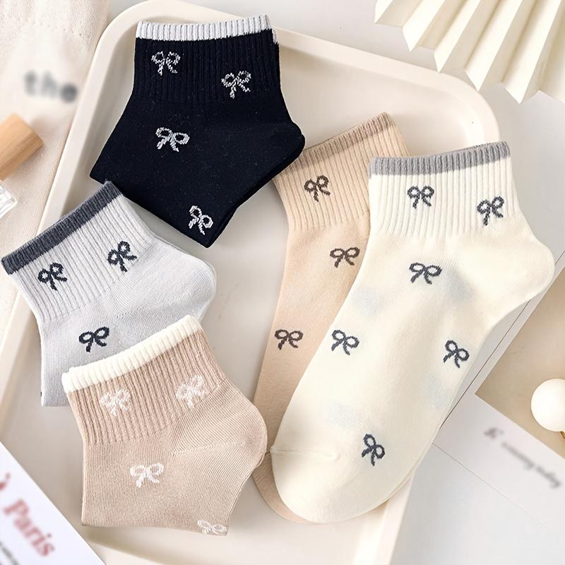 Xiaomi 15 Paar Partner-Schleifensocken, Ganzjahres-Damen-Süßes Muster Mädchenherz Vielseitige Socken - Niedliche Füßlinge