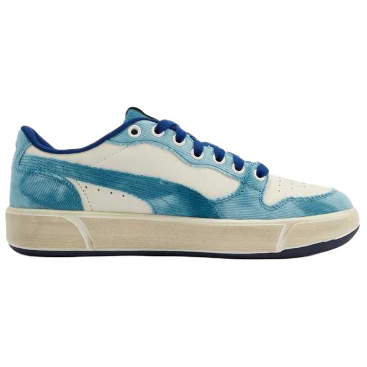 Puma LX Court Fabric Comfortable Soft Low-Top Sneakers Unisex Sneakers Navy-Blue 405811-01