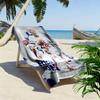 The Spurs Print Beach Towel, Large Soft Quick Dry Towel for Beach Camping Swimming