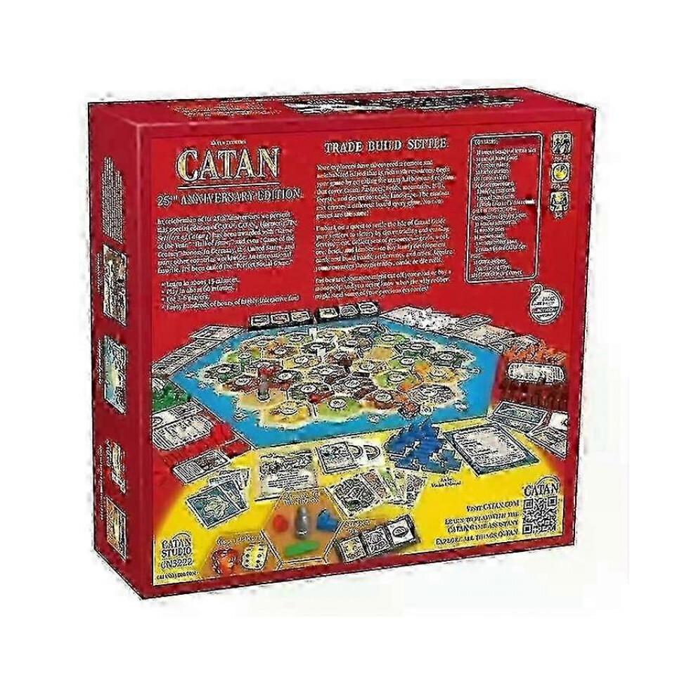 English Version Catan Board Game Puzzle Leisure Toy Game Card 25th Anniversary Edition Playing Games 2-8 People Party Card Games Gifts