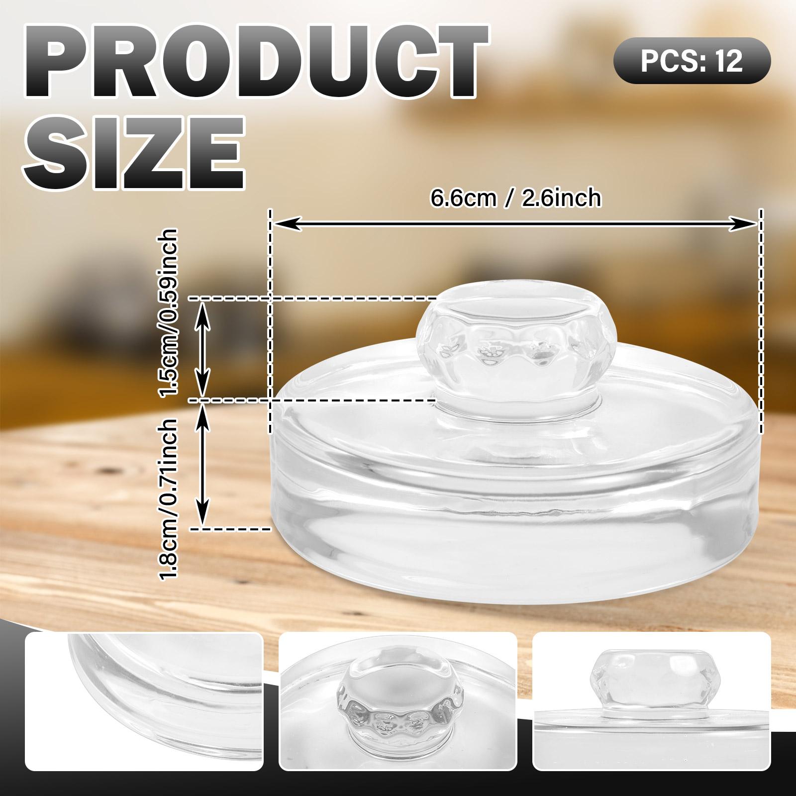 

12pcs Glass Fermentation Weights Kit with Easy Grip Handle for Great Wide Mouth Canning Mason Jars Glass Weight Fermentation