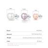 Natural Freshwater Pearls Stud Earrings 925 Sterling Silver Classic Elegant Earrings For Women Female Fine Jewelry