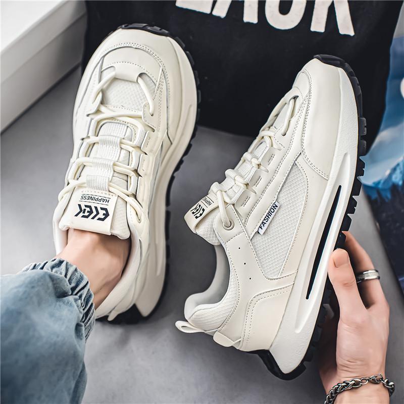 Shoes Men 2024 New Trend Versatile Casual Non-slip Wear-resistant Running Sneakers Thick Sole Heightening Shoes Hombre Tenis