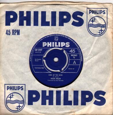 7-Zoll Schallplatte ROGER MILLER - King Of The Road BF1397 Philips 1965 UK Pop Gebraucht