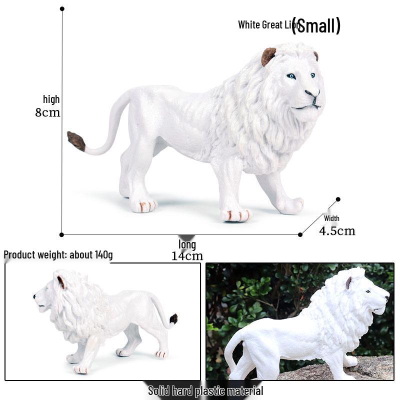 Lion Pride Simulation: Male & Female African Lion Figurines - Plastic Wild Animal Action Models
