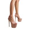 Summer Fashion Open Toe Platform High Heels Sexy 17CM Sandals Women Ankle Buckle Strap Party Nightclub Stripper Shoe Pumps