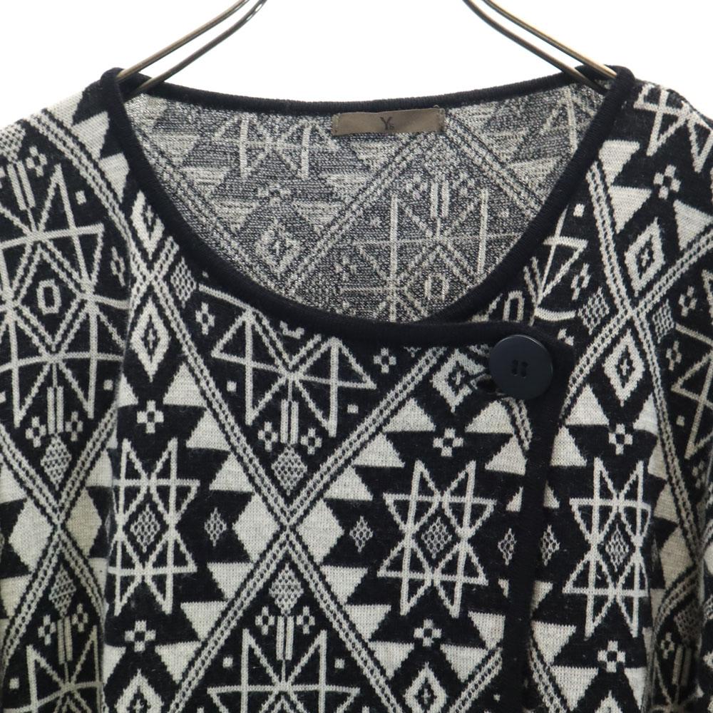 Y's 80s Made In Japan Vintage Long Sleeve Long Knit Cardigan Women Used