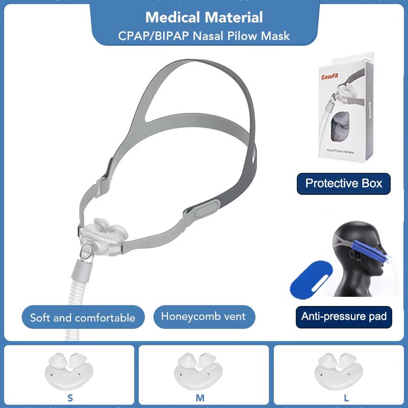 

Resoxy Cpap Назальна маска з подушечками Універсальна Pm2 Кілька розмірів Апное сну Cpap Назальна маска Сумісна з Resmed& Philips & Fisher S M L in 1