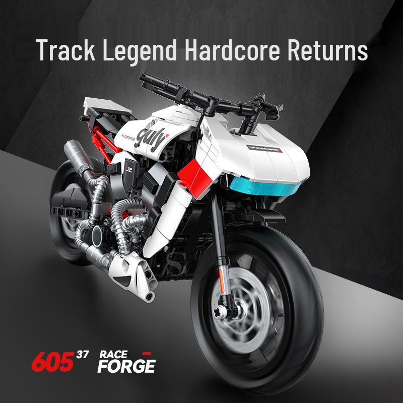 

King Kong Thunder Wolf Motorcycle Building Blocks Toy Model for Kids