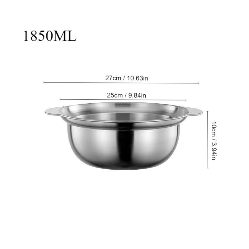 Stainless Steel Drain Basket Fruit Vegetable Washing Basin Rice Sieve Filter Kitchen Salad Egg Mixing Bowls Drainer Container