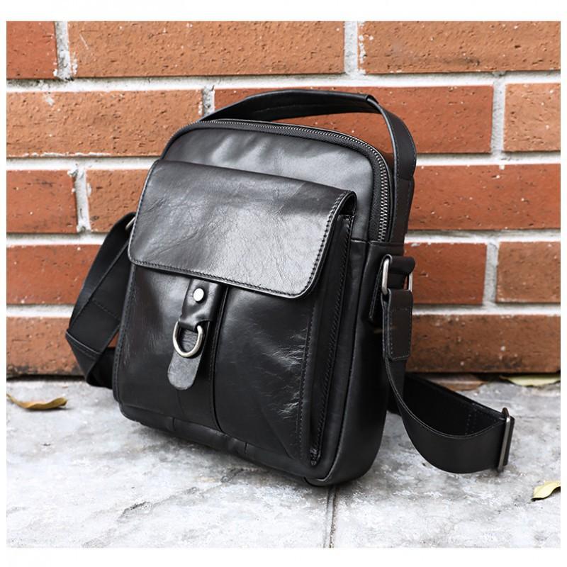 New Men's Casual Travel Shoulder Bag Real Leather Top Layer Cowhide High-end Crossbody Work Commuting Small