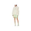 Li-Ning Loose Fit Embroidered Hoodie With Floral Back Women Tops Off-White AWDS920-1