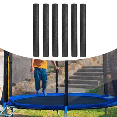 6x penové návleky na tyče trampolíny, penové kryty, čierne prenosné chrániče, ľahké