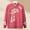 Tucano Women's Fleece-Lined Knitted Sweater for Elderly