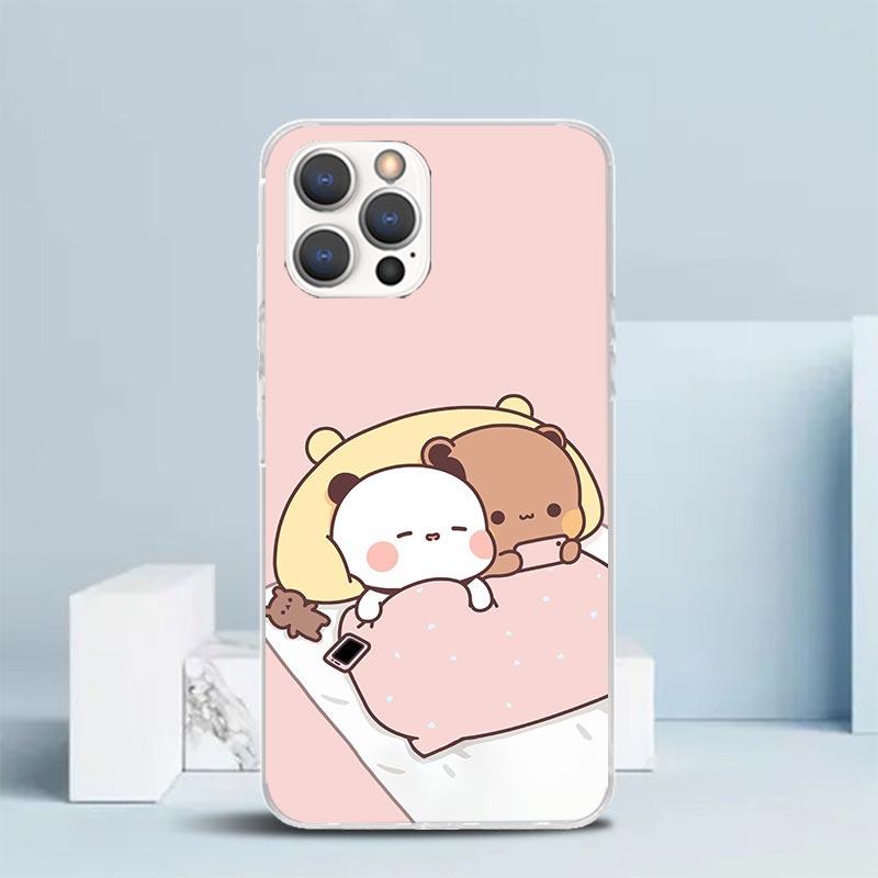 Bubu Dudu Cartoon Cute Soft Cover for iPhone 16 17 Air 15 14 Pro Max 16E Phone Case 13 Mini 12 11 7 SE 8 Print Pattern Fit Cases