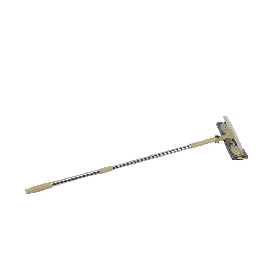 Window Squeegee Multifunctional 180 Degrees Rotatable Window Cleaning Tool with Extension Pole for Wall Door