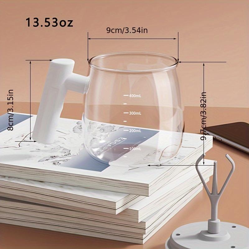 Self Stirring Coffee Cup 400ml Electric Stirring Mug Self Mixing Mug Glass Waterproof Automatic Electric Protein Powder Mix Cup