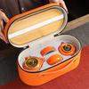 Persimmon Fortune Ceramic Travel Tea Set