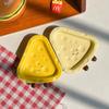 Cute cheese ceramic 4 inch small plate cute soy sauce vinegar dish sauce dish underglaze color household seasoning dish high value