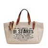 Women Tote Bag Fashion Letter Large Capacity Canvas Shoulder Bag Casual Big Handbags