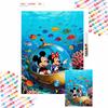 Diamantmalerei Full Drill Mosaik-Kit Handgemacht DIY Mickey Minnie U-Boot Unterwasser-Thema Heimdekoration Geschenk