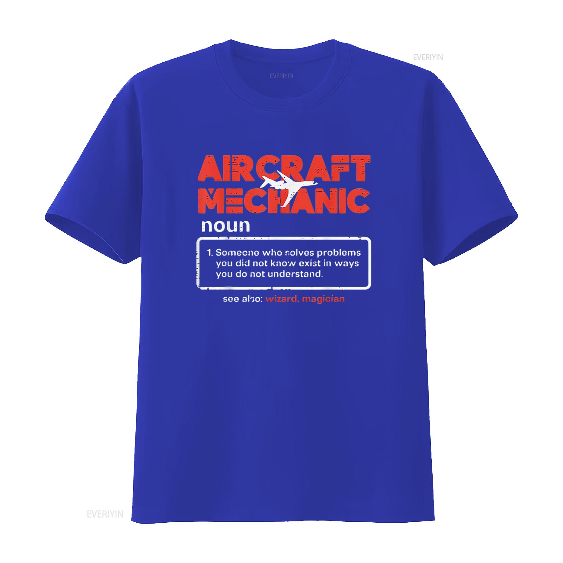

Aircraft Mechanic Definition Airplane Technician T Shirt vintage Washed fashion Stretched streetwear Unisex homme S