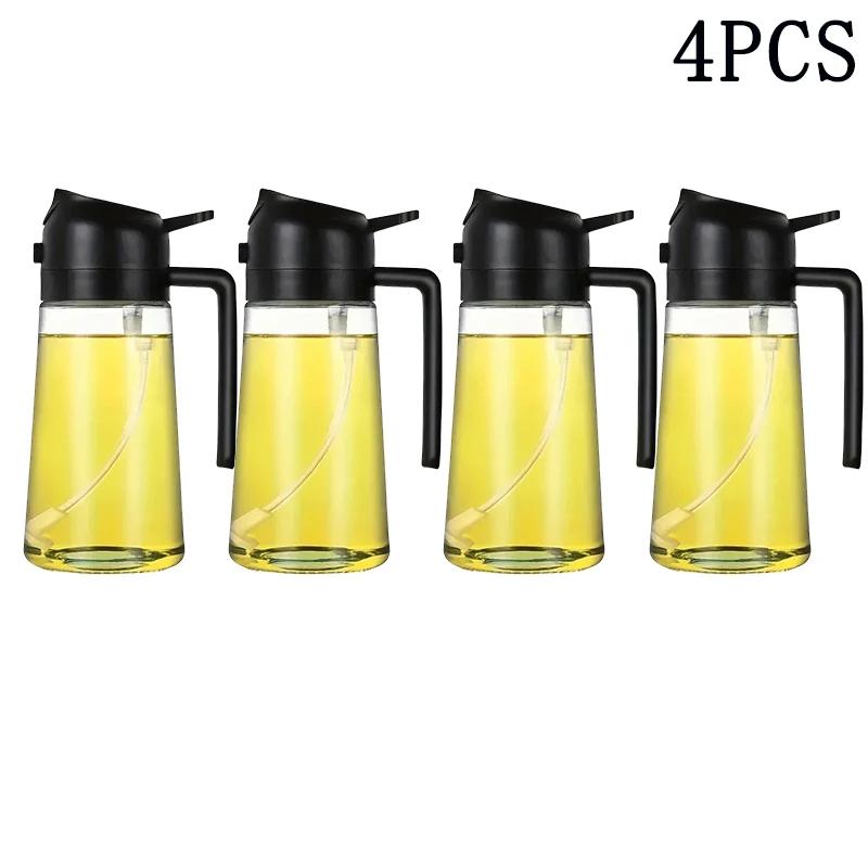 Kitchen Oil Spray Bottle Household Spray Pour Dual-use Air Fryer Olive Oil Cooking Oil Barbecue Spray Atomized Oil Spray Bottle