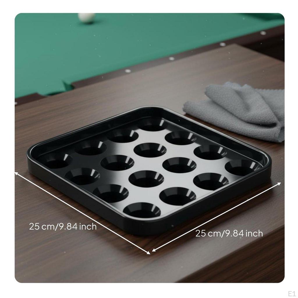 Snooker Ball Carrying Tray Thickened Material Billiard Storage for Game Room, Bar