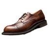 Three Joints Handmade Business Casual Leather Shoes Retro Leather Low-top Men's Shoes Genuine Leather Old Leather