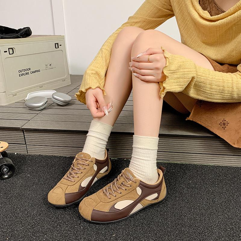 [Fanfna] Retro German Training Shoes Women's 2025 Autumn New Super Fire Versatile Forrest Gump Sports and Leisure Board Shoes Women's Shoes