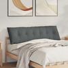 Back Cushion Dark Grey 160 X 19 X 50 Cm Fabric