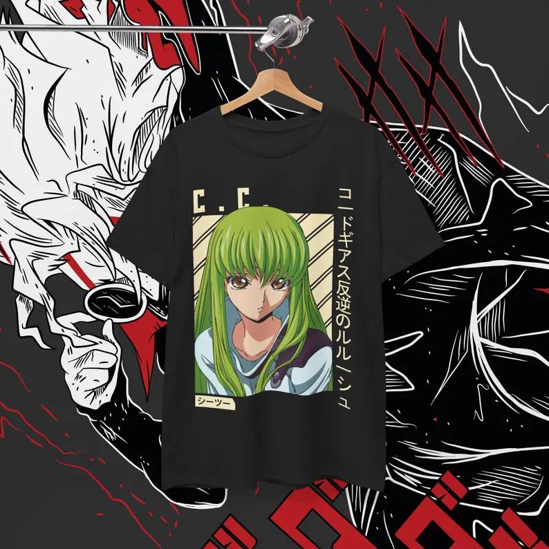 

Geass C.C Дівчина Geas Аніме Вайфу Косплей Унісекс Футболка Подарунок Унісекс 6 Унісекс Футболка M
