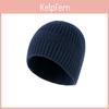 Solid Color Knit Hat For Men Women Winter Outdoor Warm Plush Beanie For Casual Style