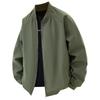 Men's Casual Color Loose Thin Jacket, Men's Windproof Zipper Baseball Collar Jacket Jacket