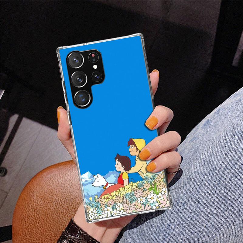 Heidi Cute Cartoon Phnoe Case for Samsung Galaxy S26 S25 Edge S23 S24 Ultra S22 Plus S21 S20 FE Unique Cover Soft Coque Galaxy S