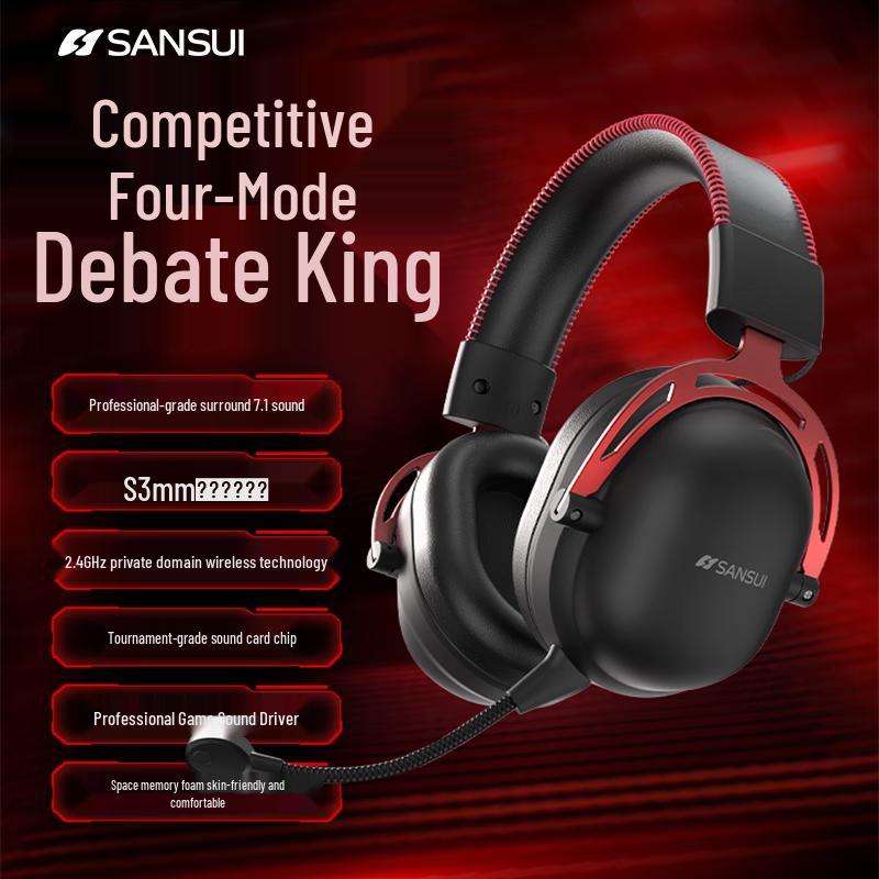 SANSUI DT15Pro 7.1 Wireless Gaming Headset