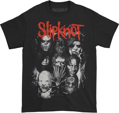 Slipknot Męska Koszulka z Czerwono-Szarym Logo 'We are Not Your Kind' Czarna