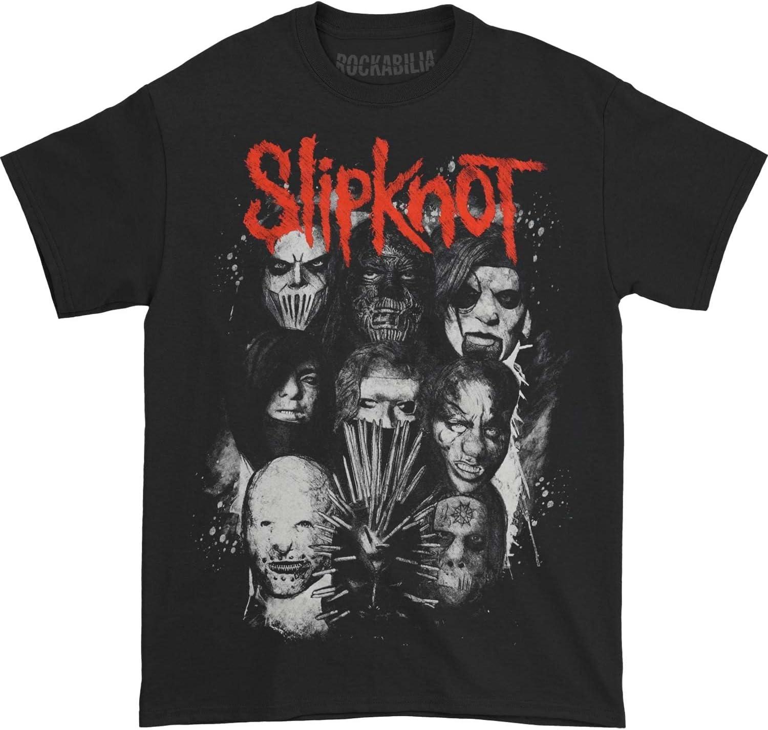 Мужская футболка Slipknot We are Not Your Kind с красно-серым логотипом, черная XXXXXL чёрный