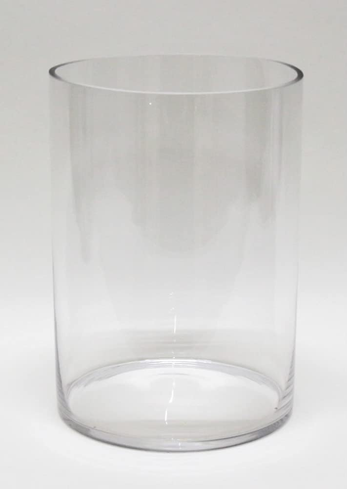 Yukature Glass Vase/Goldfish Bowl, yubg288L, Diameter 21cm X Height 30cm, Weight: 1600g, Cylindrical