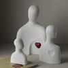 3pcs/Set Nordic Art Ceramic Character Ornaments Foyer Study Decoration Living Room Home Crafts Desktop Decoration Art