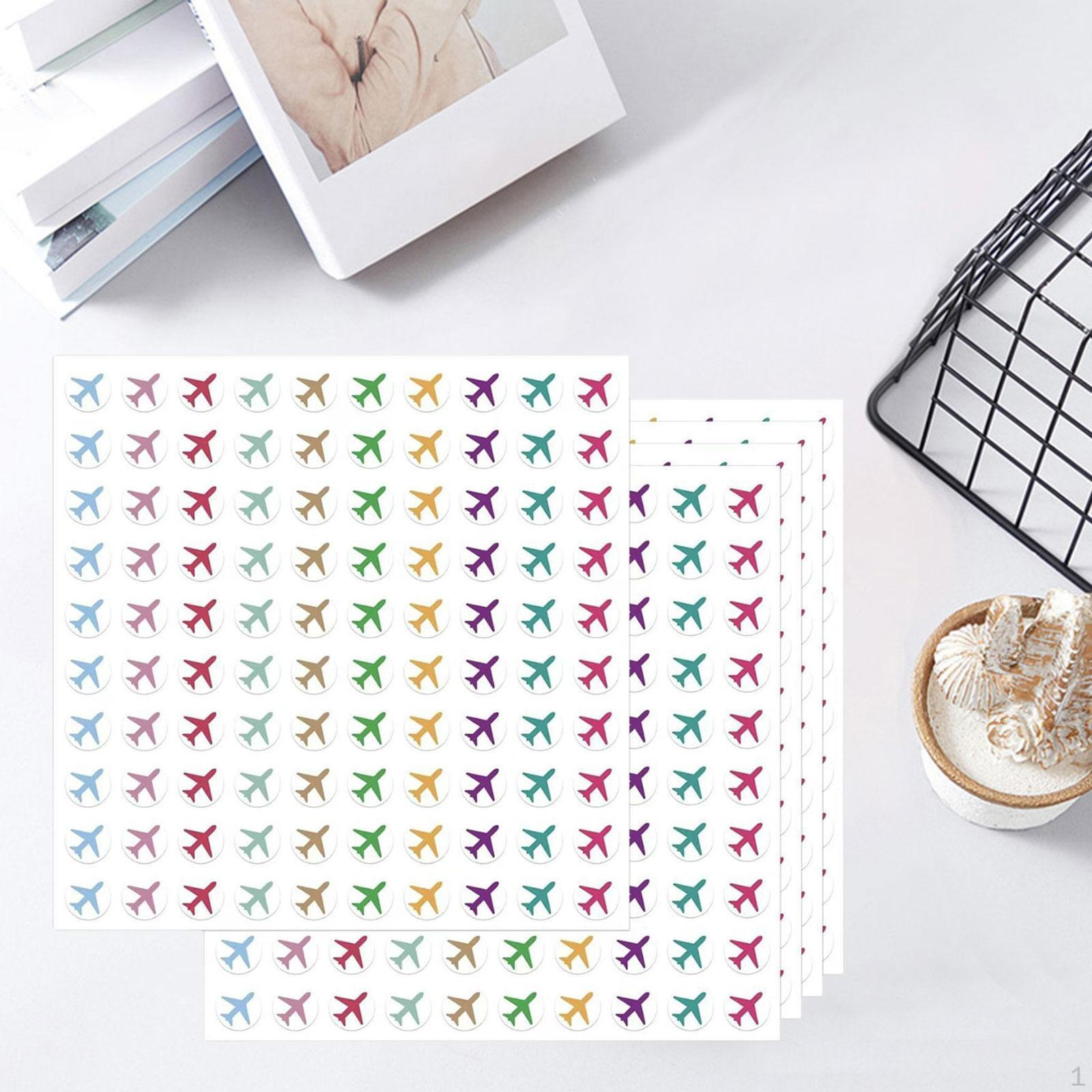 500Pcs Travel The Airplane Mini Stickers Peel and Sticks Sites Sticker Creative Compact Cute Plane