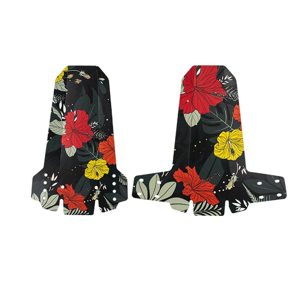 

Ultralight Front/Rear Tire Wheel Mudguards for Mountain and Road Bikes Flower