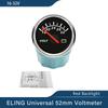 Waterproof 52mm Voltmeter Volt Gauge Meter 8-16V 16-32V 8-32V with Red Backlight for Motorcycle Car Yacht Boat Universal