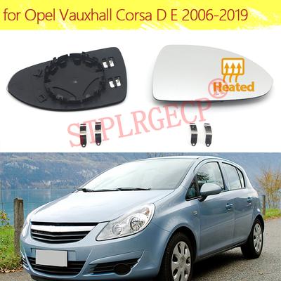 Auto Car Left Right Hand Side Door Wing Reaview Mirror Glass Heated Replacement for Opel Vauxhall Corsa D E 2006-