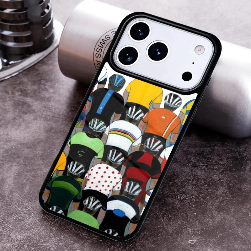 Mountainbike Radfahren Kunst weiche Handyhülle für iPhone 17 16 15 Pro Max Air 14 13 12 11 Plus Stoßfeste Capa Abdeckung