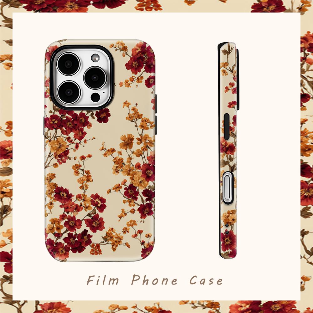 Crimson BloomFor Magnetic Phone Case for IPhone 17 16 15 14 13 Pro Max Plus Single Double-layer Tough Case